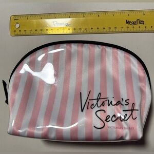 Victoria's Secret Pink and White Striped Pouch